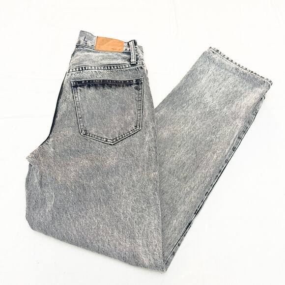 Madewell The Perfect Vintage Straight Jean Acid Wash Gray/Black Size 23 - Picture 9 of 9